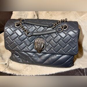 Kurt Geiger Gray Kensington XL Chain Shoulder Bag